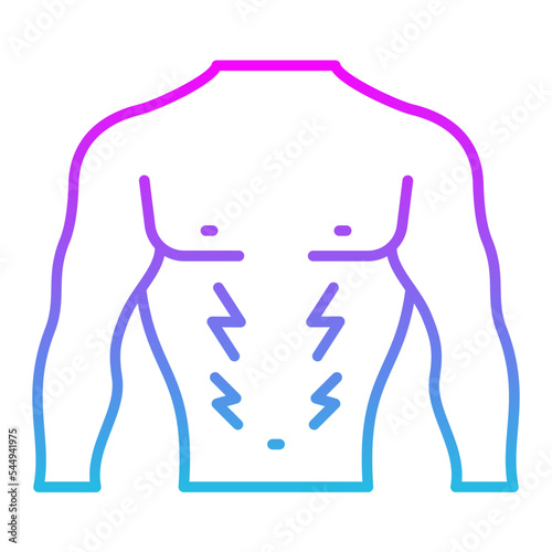 Body Pain Line Gradient Icon