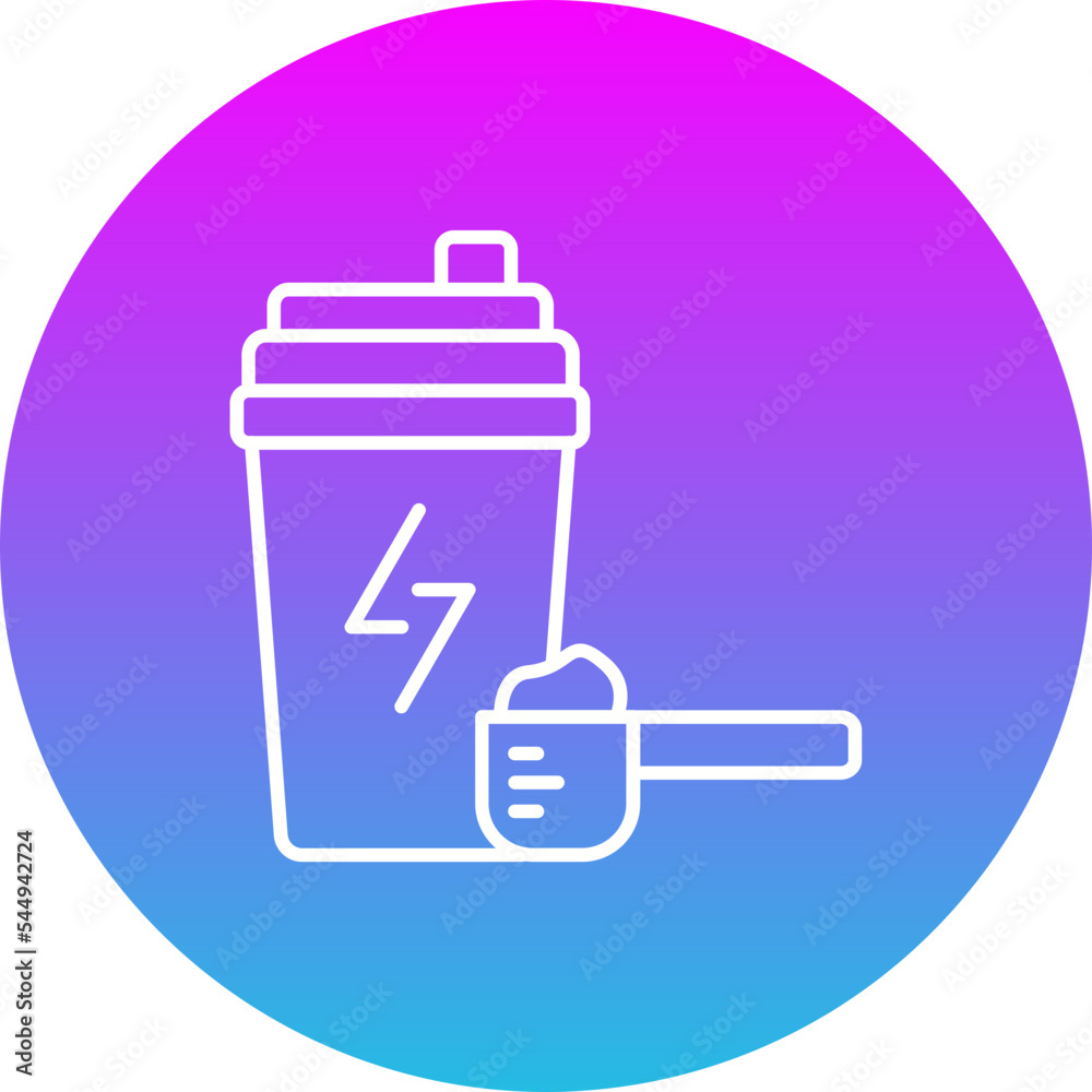 Shake Gradient Circle Line Inverted Icon Shake Gradient Circle Line Inverted Icon