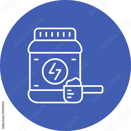 Supplement Multicolor Circle Line Inverted Icon