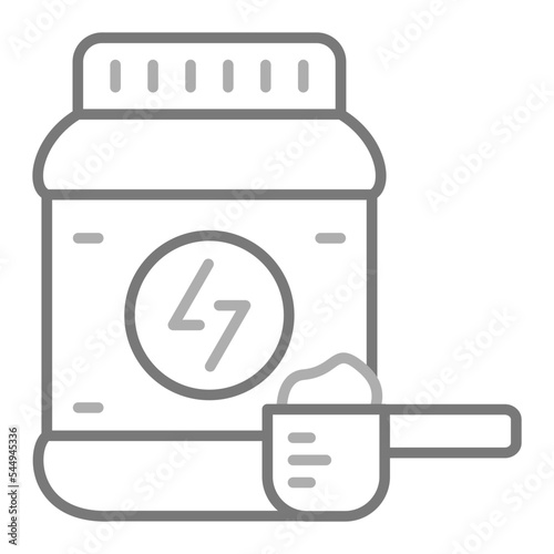 Supplement Greyscale Line Icon