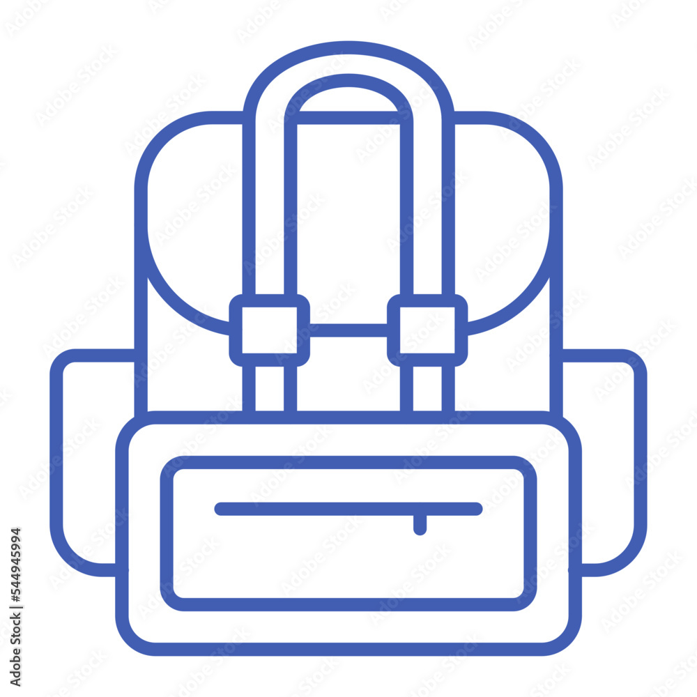 Fototapeta premium Backpack Multicolor Line Icon