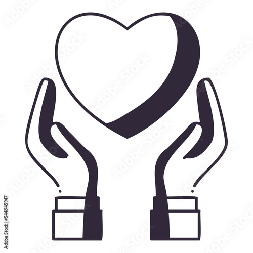 Take care heart icon