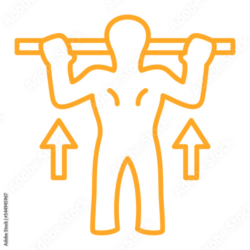Pull Ups Multicolor Line Icon