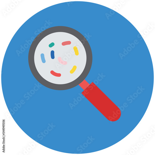 Looking to Germs Vector Illustration