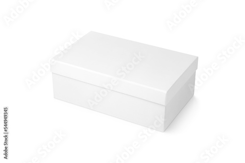 Shoe box isolated on white background. 3D Illustration. photo