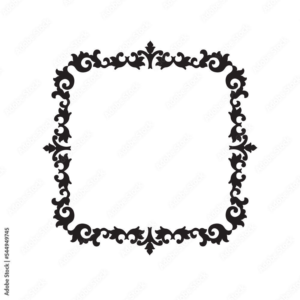 Frame, in the style of an ornament, Vector illustration eps 10, Art. Frame, in the style of an ornament, Vector illustration eps 10, Art.