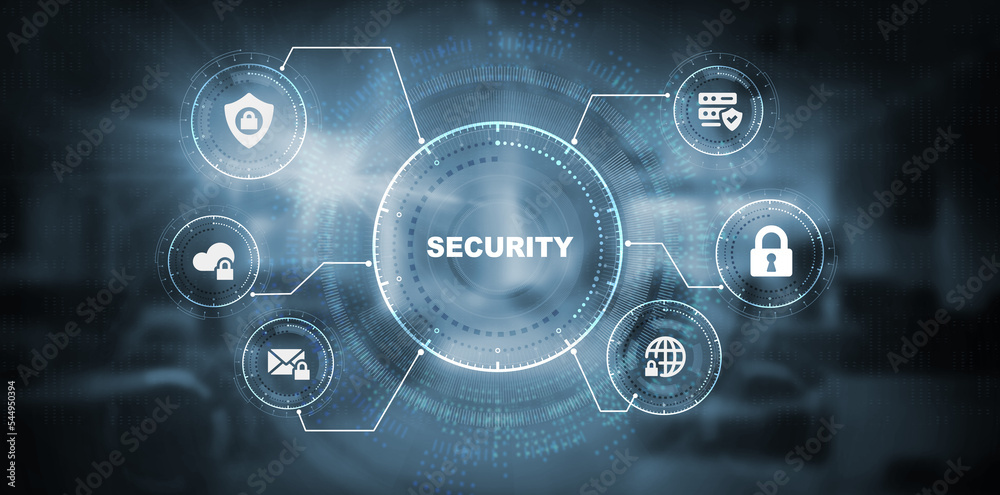Cyber security data protection business technology privacy concept. 3d illustration Cyber security data protection business technology privacy concept. 3d illustration