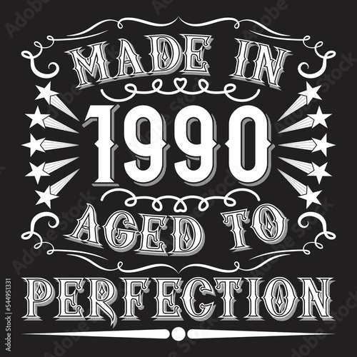 Vintage Birthday  t shirt design with Birthday elements or Hand drawn Birthday typography design