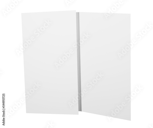 Mockup de folder dobrado uma vez