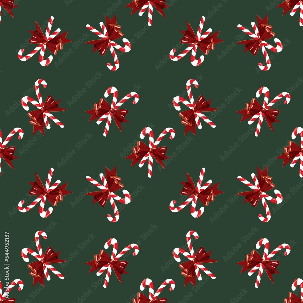 Lollipop cane pattern Lollipop cane pattern