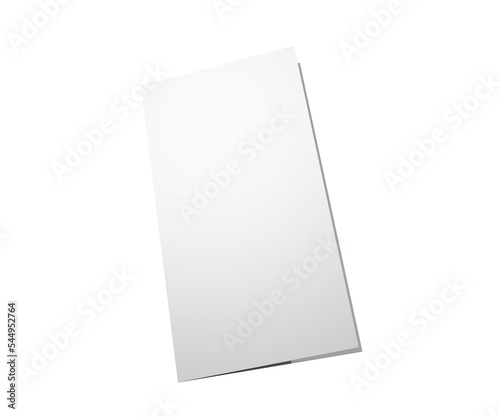 Mockup de folder dobrado frente