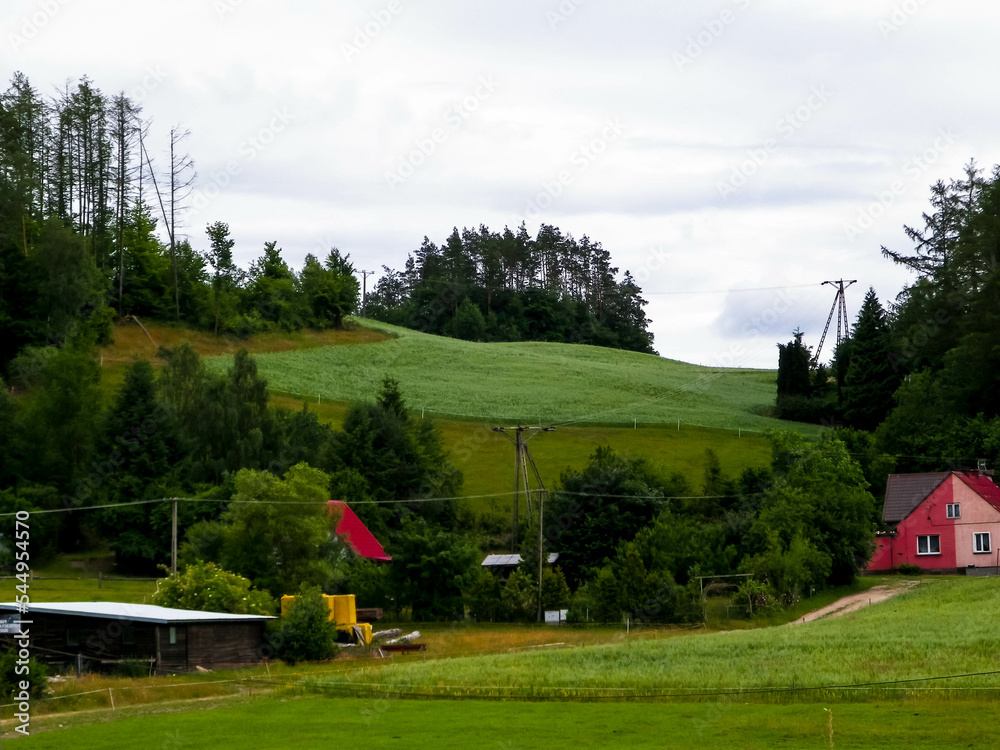 Hills of Wiezyca, Kashubian Region - northern Poland. Hills of Wiezyca, Kashubian Region - northern Poland.