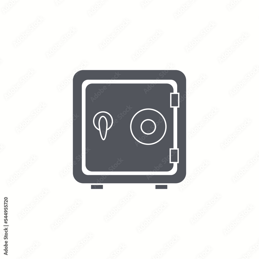 bank safe icon symbol template for graphic Vector