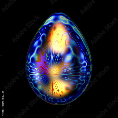 Glowing Metal Egg photo