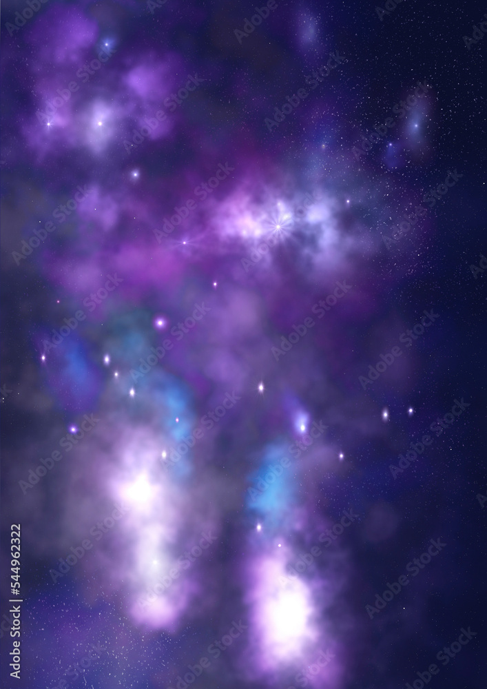 Naklejka premium Small part of an infinite star field