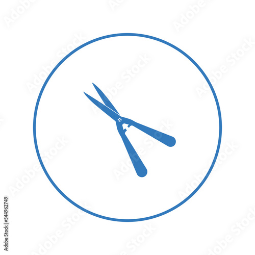 Garden nature hedge trimmer icon | Circle version icon |