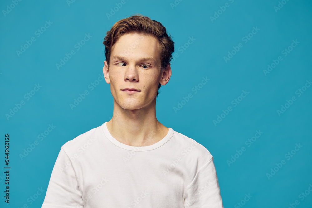 portrait of a funny guy with a funny face