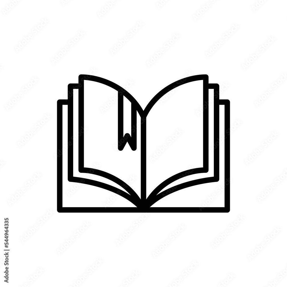 open book icon design vector template open book icon design vector template