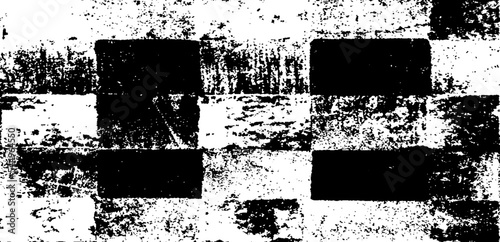 Wallpaper Mural Rough, irregular texture composed of monochrome geometric elements. Overlay distressed grunge background. Abstract vector illustration. Isolated on white background. EPS10 Torontodigital.ca