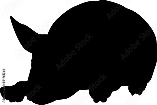 Pig Silhouette Farm Animal
