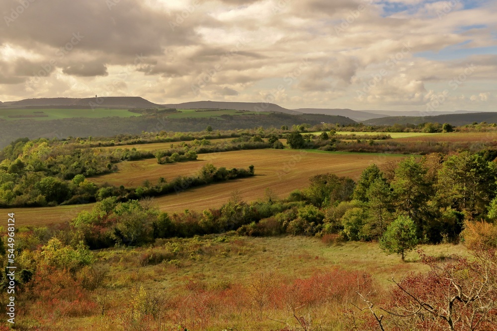 Paysage automnal en Bourgogne.