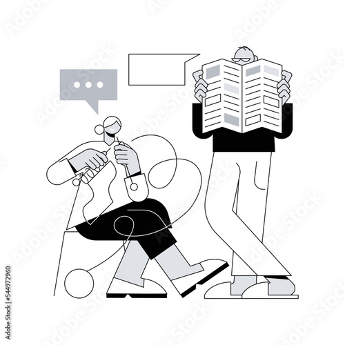 Communities for older people abstract concept vector illustration. Community for seniors, old people social activity, housing facility for elderly citizen, independent living abstract metaphor.