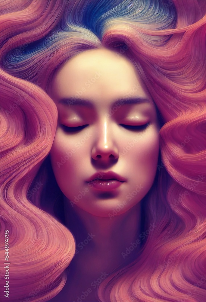 Beautiful lady illustration in retro style. Beautiful lady illustration in retro style.