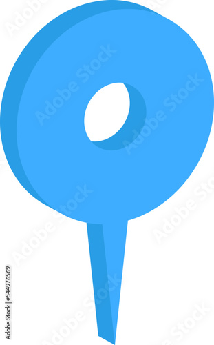 Location pointer pin icon