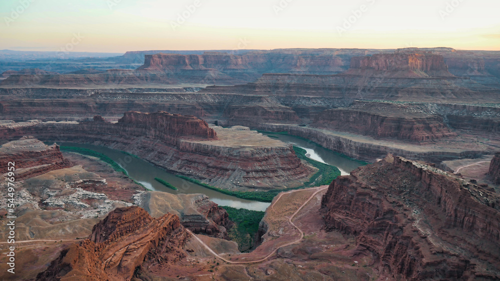 The Colorado River in between deep Canyons