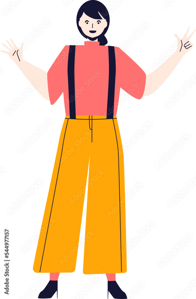 People with different poses, male and female characters People with different poses, male and female characters