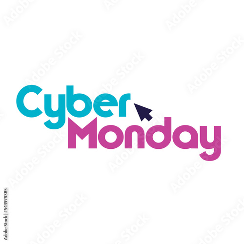 Logo design for cyber monday promotion day, perfect for social media