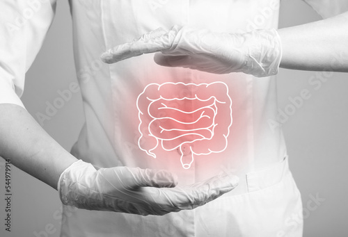 Intestine inflammation, disease, problem. Guts, bowel, medical check up. Gastroenterology photo