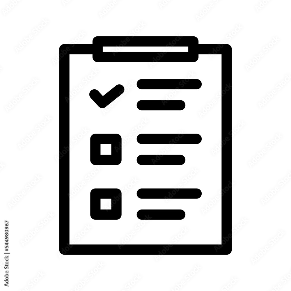 Checklist Icon Vector Symbol Design Illustration Checklist Icon Vector Symbol Design Illustration