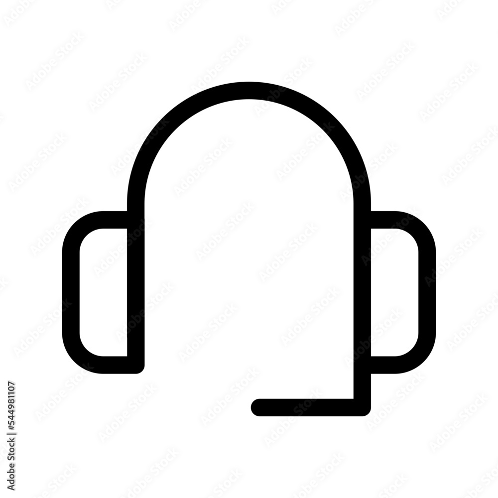 Headset Icon Vector Symbol Design Illustration Headset Icon Vector Symbol Design Illustration