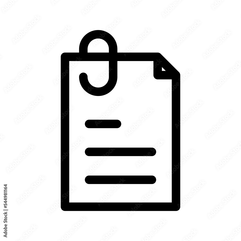 Attach File Icon Vector Symbol Design Illustration Attach File Icon Vector Symbol Design Illustration