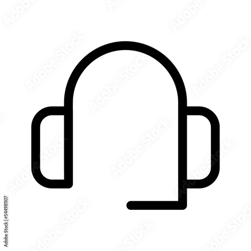 Headset Icon Vector Symbol Design Illustration