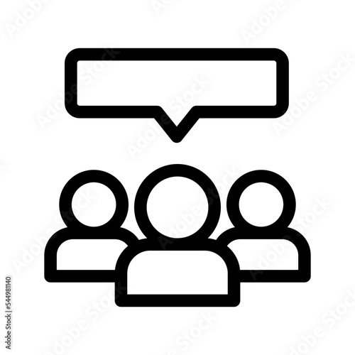 Forum Icon Vector Symbol Design Illustration