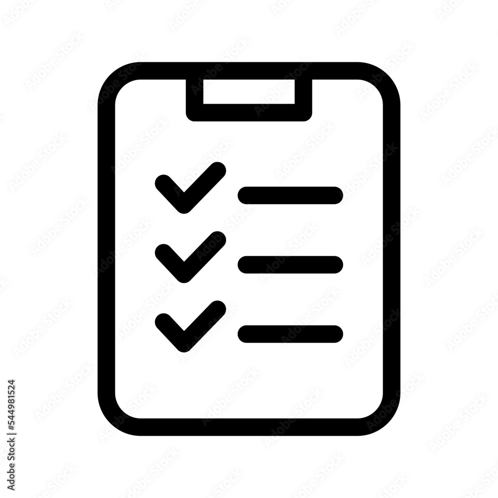 Check List Icon Vector Symbol Design Illustration Check List Icon Vector Symbol Design Illustration