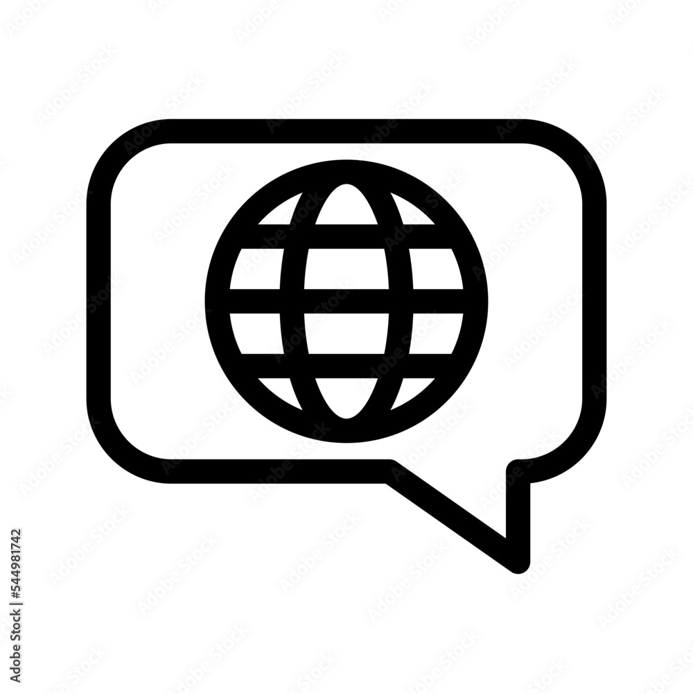 Language Icon Vector Symbol Design Illustration Language Icon Vector Symbol Design Illustration