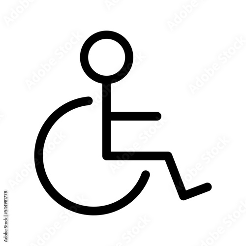 Disabilities Icon Vector Symbol Design Illustration