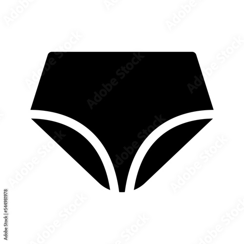 Underpants Icon Vector Symbol Design Illustration