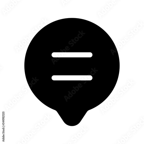 Message Bubble Icon Vector Symbol Design Illustration
