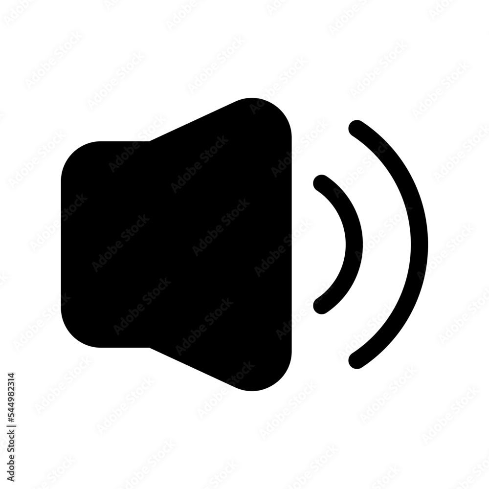 Volume Up Icon Vector Symbol Design Illustration