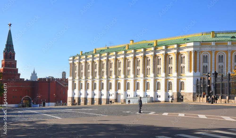 Fototapeta premium The building Armory Chamber in the Moscow Kremlin. Russia