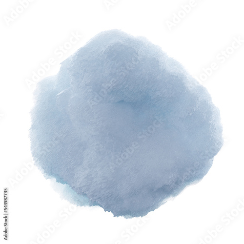 Obraz na plátně Snowball or hailstone on a png transparent background