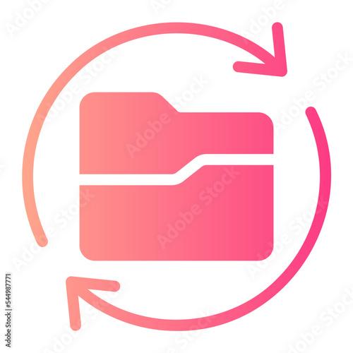 File Transfer gradient icon