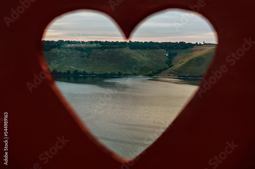 A beautiful panoramic view view from shape heart of the Bakota canyon with Dn...
