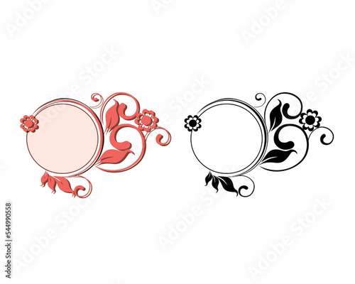 The frame of the silhouette of the pattern. To insert a design or inscription. Decorative elements.