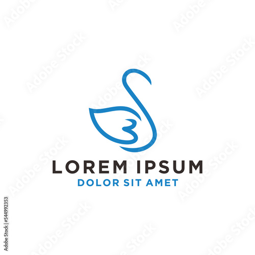 swan logo forming initials S