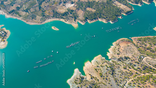 The dam built to generate energy on the Ermenek Stream in Mersin Mut district photo